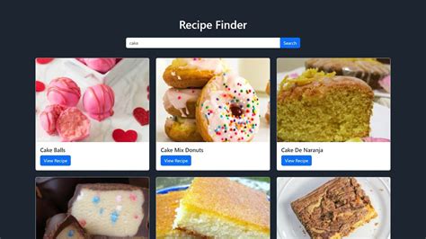recipe search.